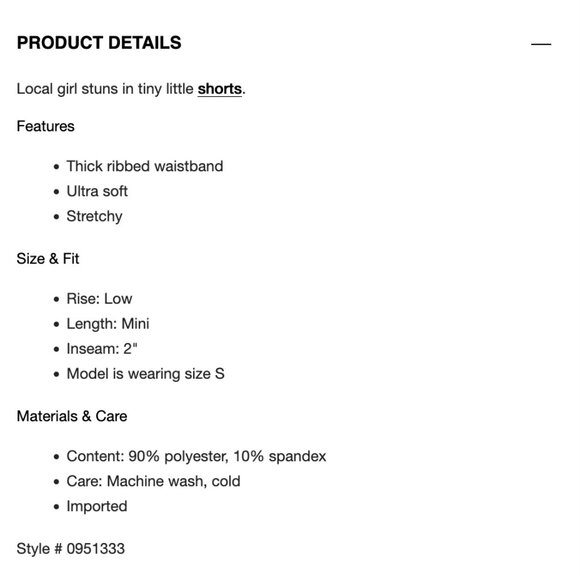 Garage Women's Chenile Micro Fold Over Hot Shorts Size S Folded EUC - Picture 4 of 6